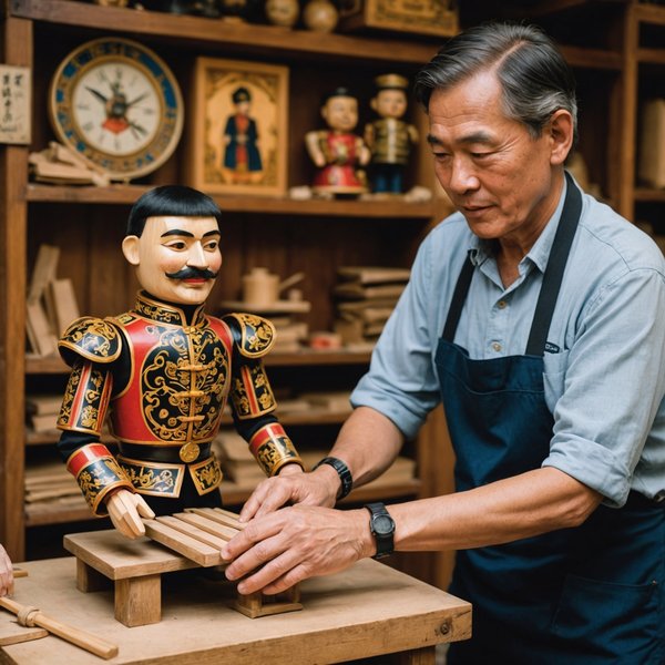 Peut-on trouver une croisière qui propose des ateliers de fabrication de marionnettes en bois en Asie?